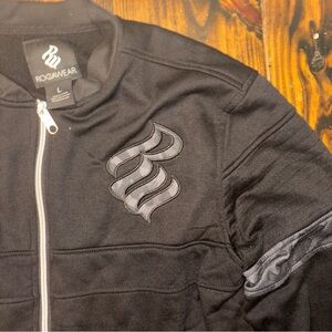 Rocawear Y2K Black Men's L Full Zip Light Jacket Camo